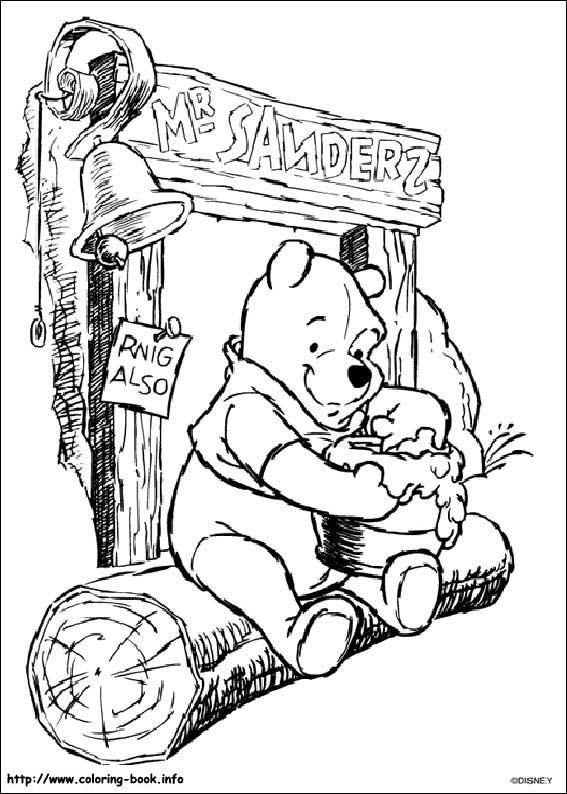 Winnie the Pooh coloring picture